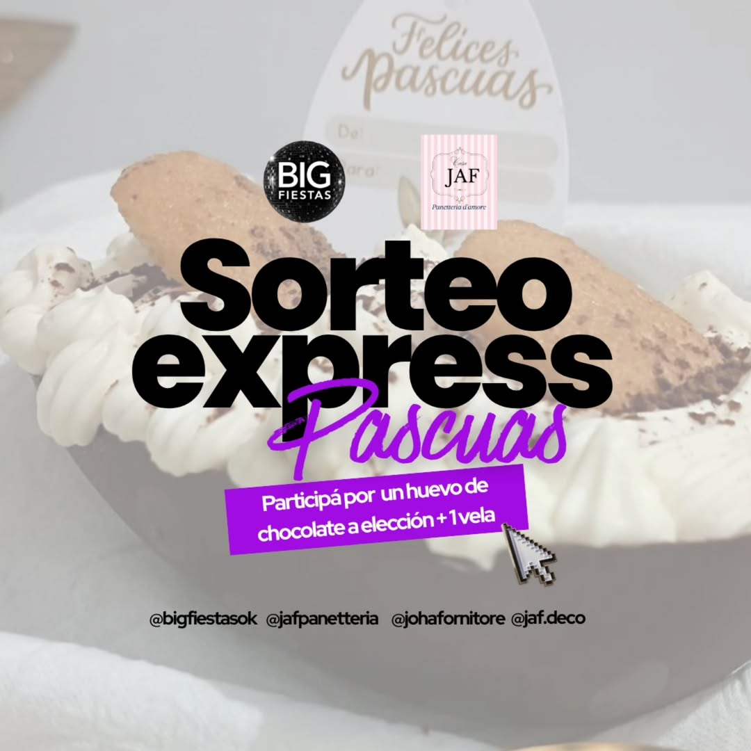 Imagen de 🎁 SORTEO EXPRESS PASCUAS 🐰🍫

Celebramos Pascuas con