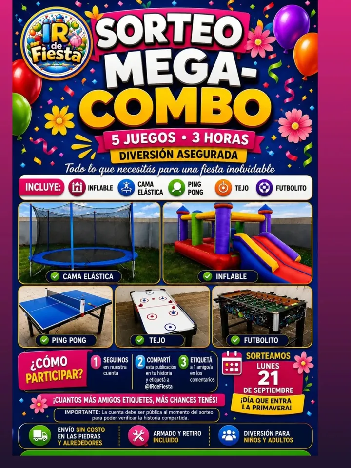 Imagen de 🌸🎉 ¡SORTEO MEGA-COMBO DE IR DE FIESTA! 🎉🌸

¡Qu
