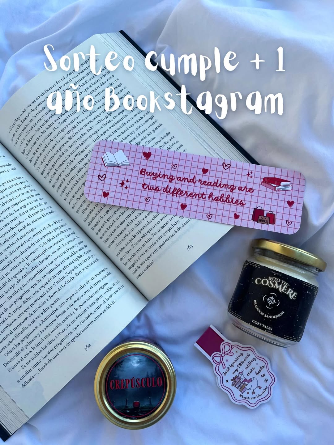 Imagen de ¡SORTEO CUMPLEAÑOS + PRIMER AÑO EN BOOKSTAGRAM! 🥳🥳�