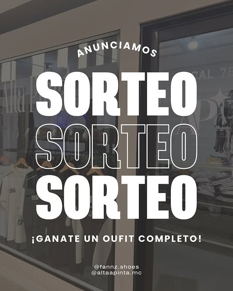 Imagen de SORTEO de un oufit

¡Nos pedian un SORTEO y aqui lo tenes!
