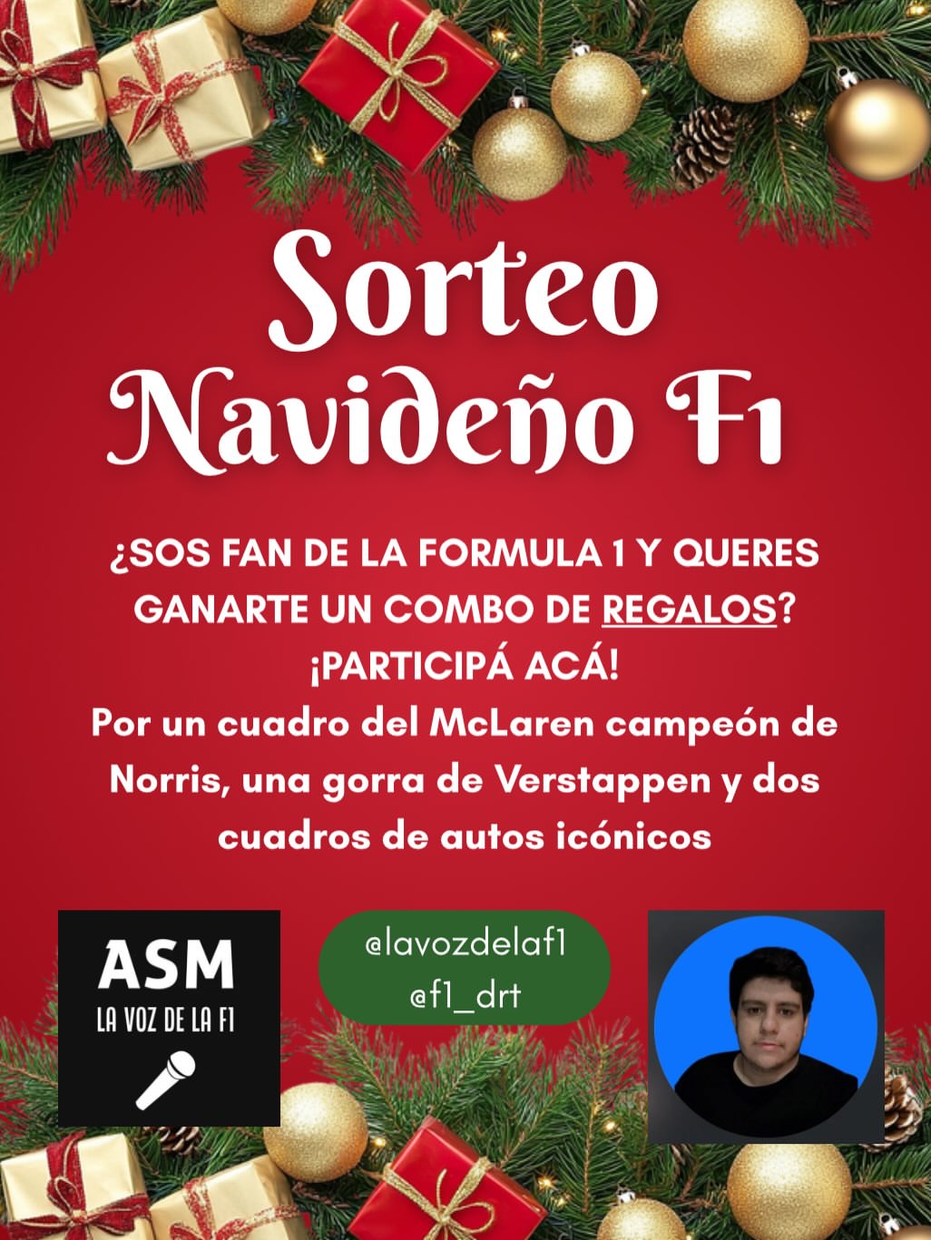 Imagen de 🎄🎅🏁 EL MEJOR SORTEO NAVIDEÑO DE FÓRMULA 1!!! NUNC