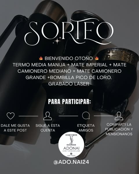 Imagen de SORTEOOOOOO!!!! 
Le damos la bienvenida al otoño 🍁 🍂�