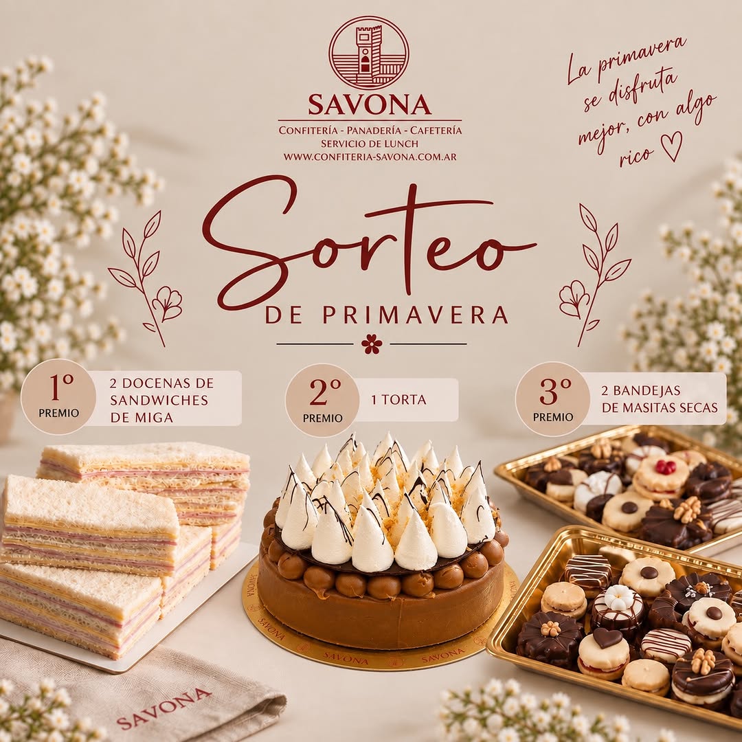 Imagen de 🌸 ¡SORTEO DE PRIMAVERA EN SAVONA! 🌸

La primavera se 