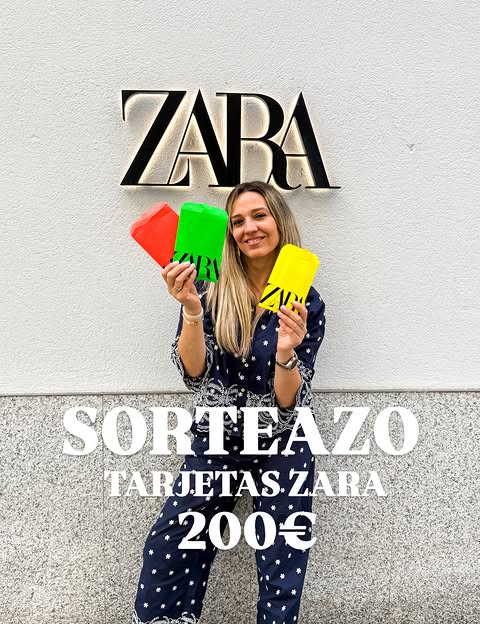Imagen de SORTEAZO ZARA 200 €🛍️

.
¡DOS GANADORES!! Una tarjet