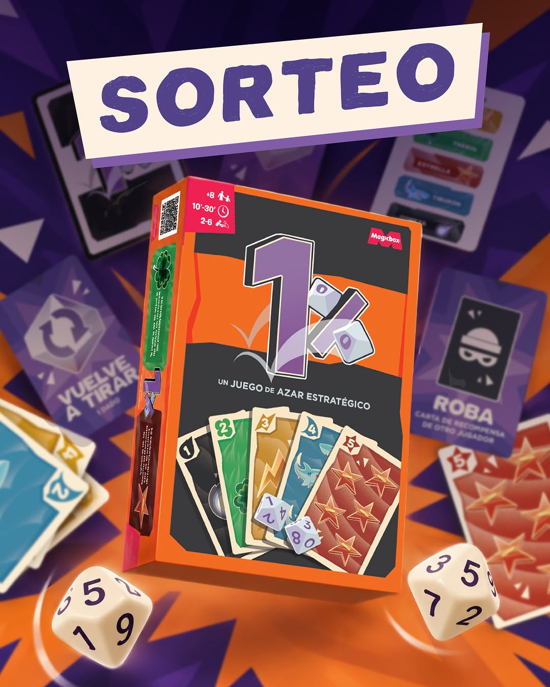 Imagen de 🎲 ¡SORTEO 1%! 🎲

¿Crees que la suerte está de tu la