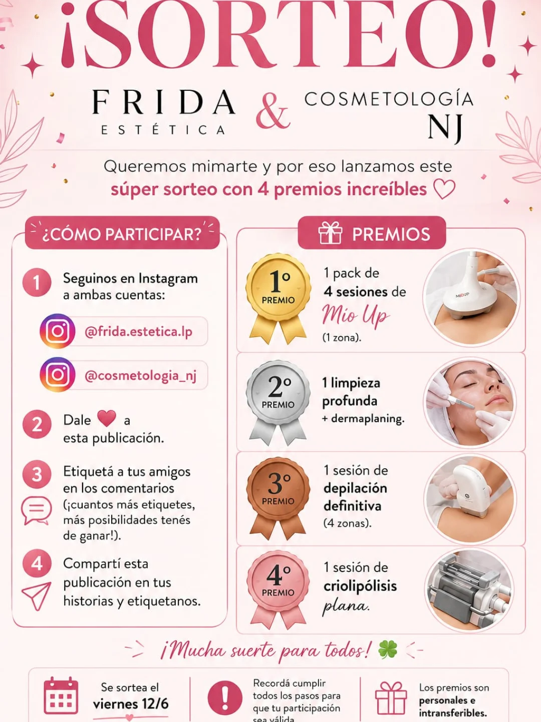 Imagen de 🎉✨ ¡SORTEO FRIDA ESTÉTICA & COSMETOLOGÍA NJ! ✨🎉