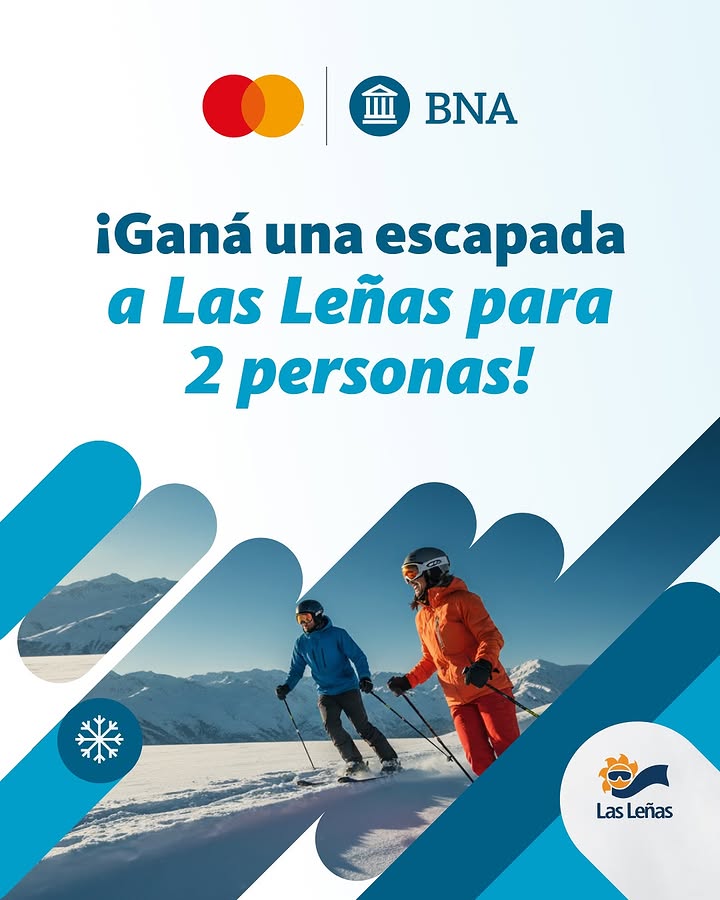 Imagen de ¡Sorteo! ❄️⛷️

Si sos cliente Mastercard BNA, podé