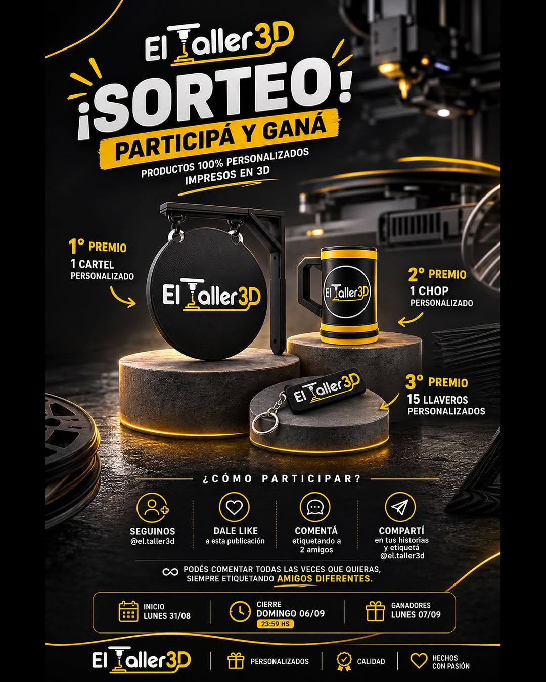 Imagen de 🎁 ¡SORTEO EL TALLER 3D! 🎁

¿Querés llevarte product