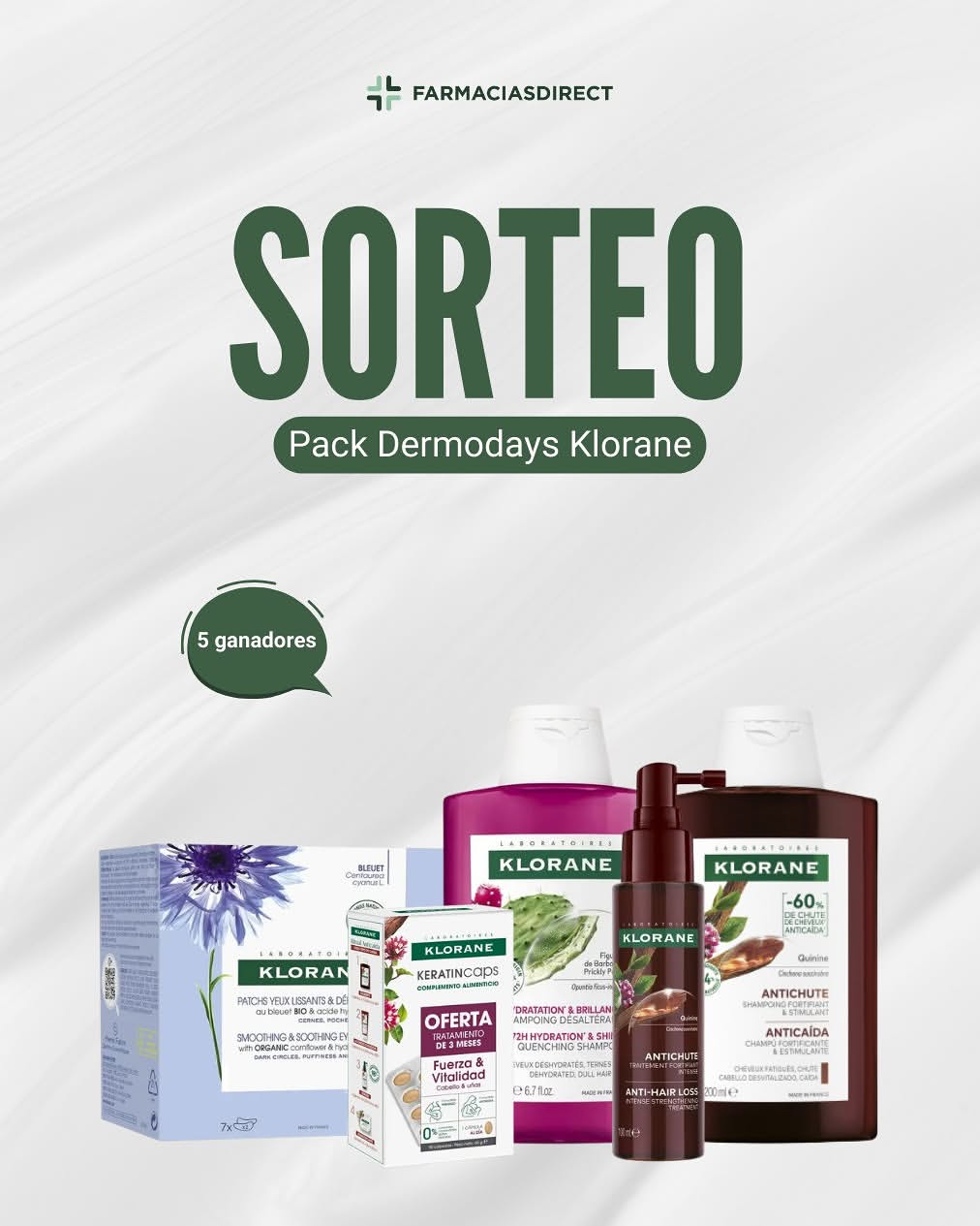 Imagen de 💚✨ SORTEO FLASH DERMODAYS |
PACK KLORANE ✨💚

Segui