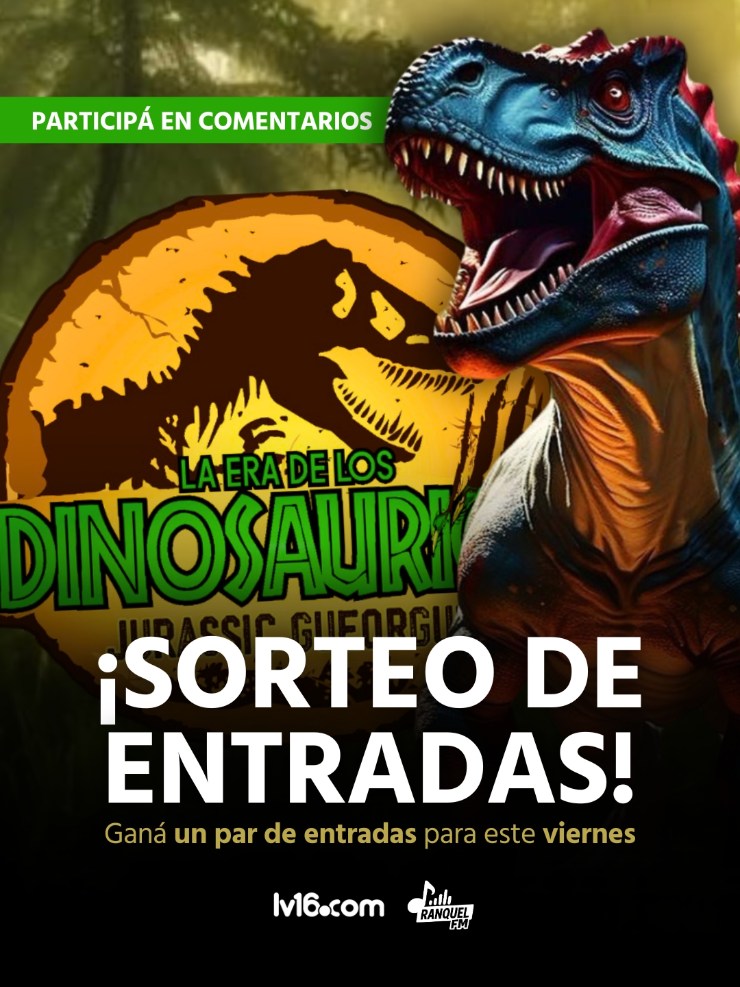 Imagen de 💥 ¡VAMOS A JURASSIC GUEORGUE! 🦖 #SORTEO DE 2 PARES DE
