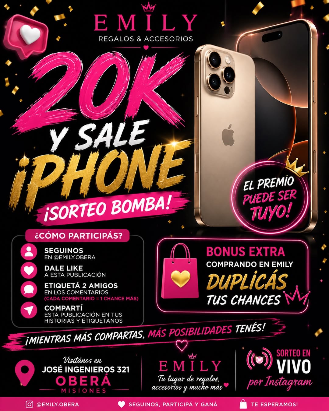 Imagen de 🔥 20K Y SALE iPHONE 🔥

Sí 😱Cuando lleguemos a los 