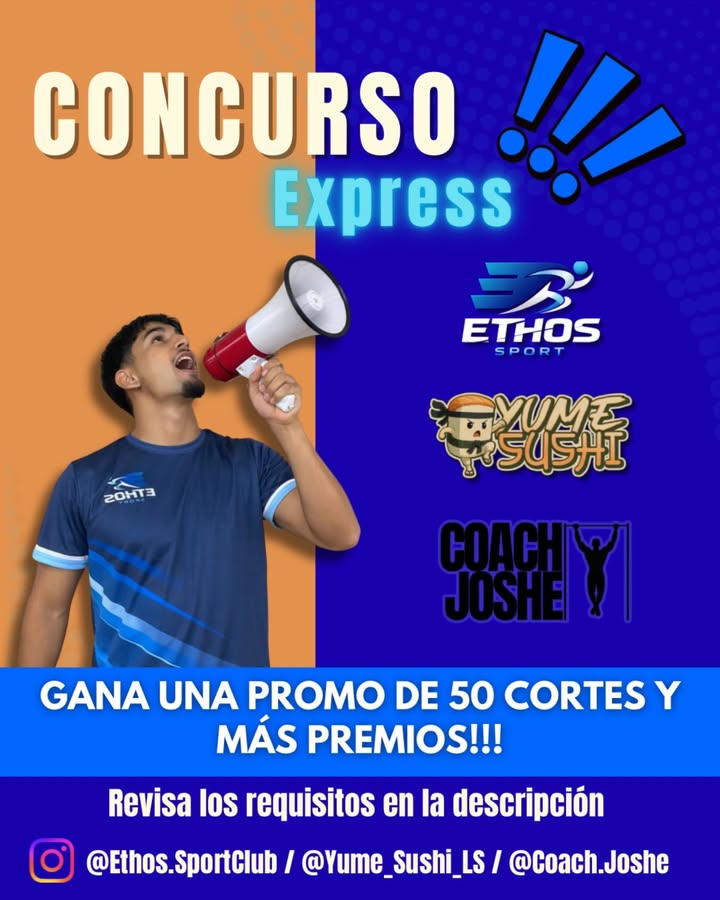 Imagen de 🎉 ¡CONCURSO EXPRESS! 🍣💪

El Club Deportivo Ethos S