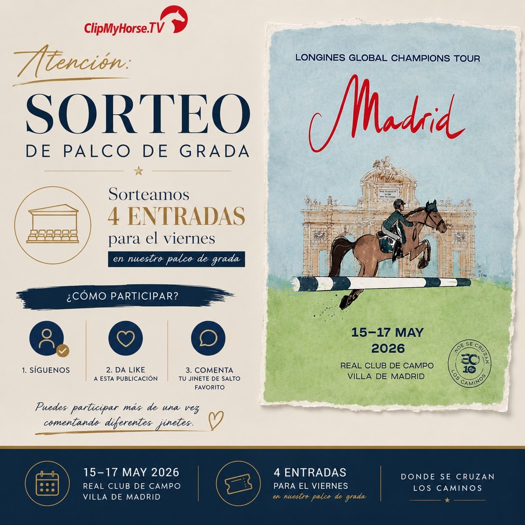 Imagen de ✨ SORTEO ✨

¿Te gustaría vivir el CSI Longines Global 