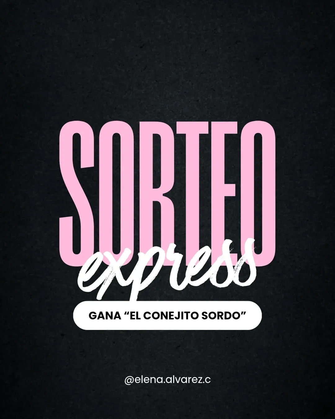Imagen de SORTEO express

🏆 Gana un ejemplar de El conejito sordo