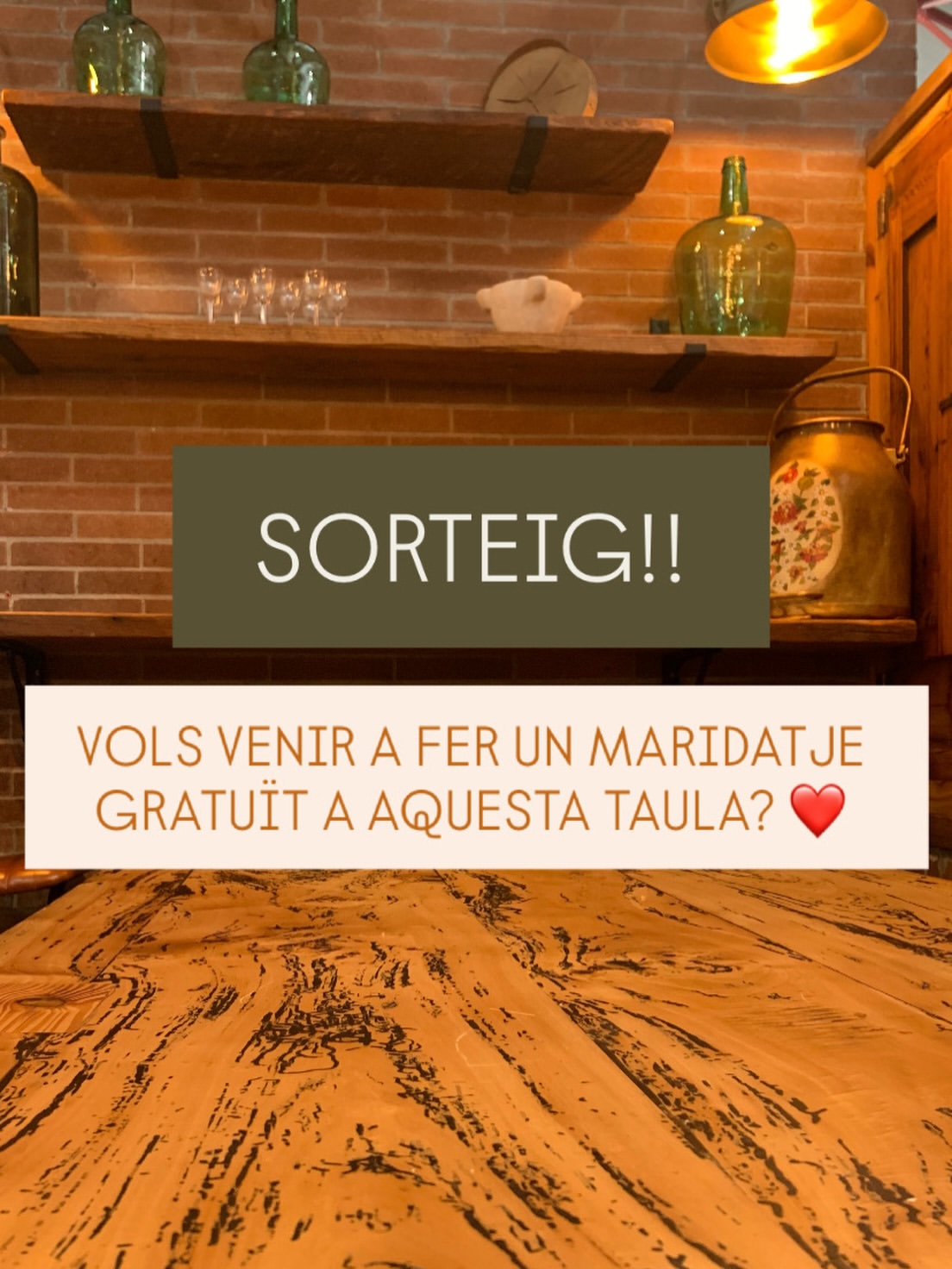 Imagen de SORTEIG! 💃🏽❤️🧀🎁

El sorteig es realitzarà e