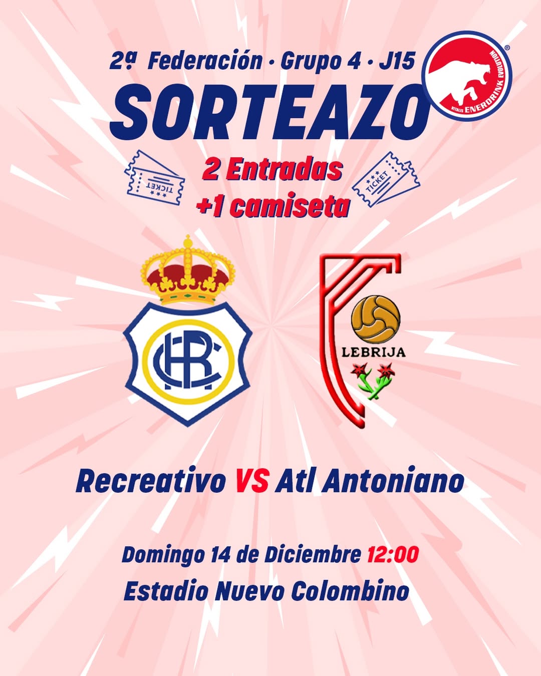 Imagen de 🏆⚡ ¡SORTEAZO! 

Gana 2 entradas 🎫 y una camiseta de