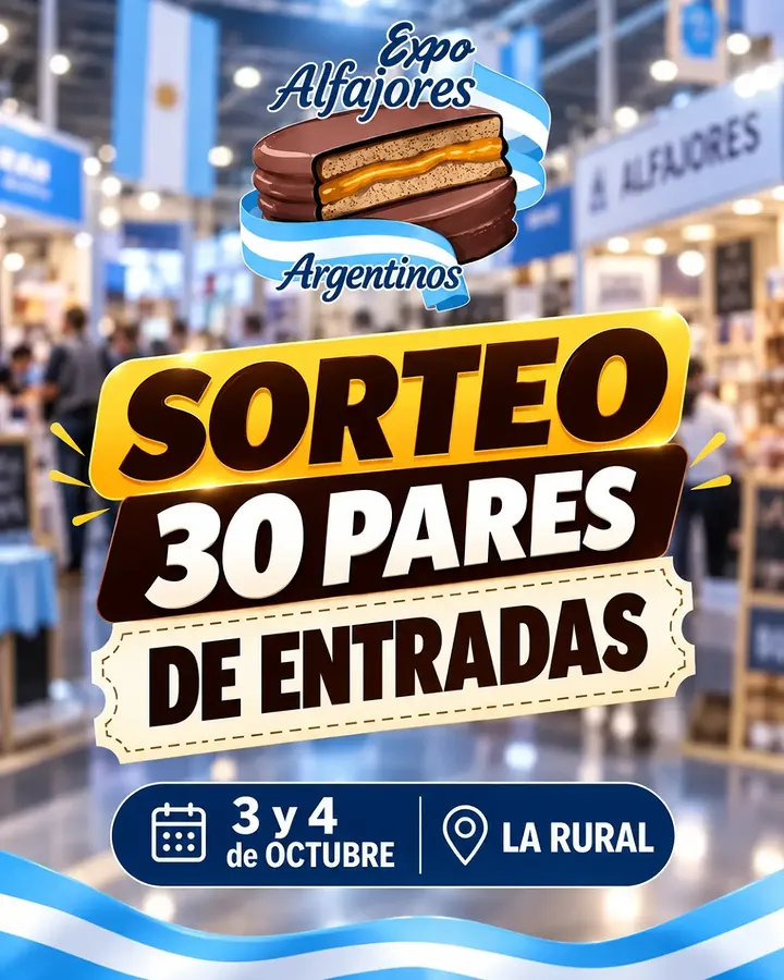 Imagen de SORTEO ENTRADAS EXPO ALFAJORES ARGENTINOS
Ya falta poco para