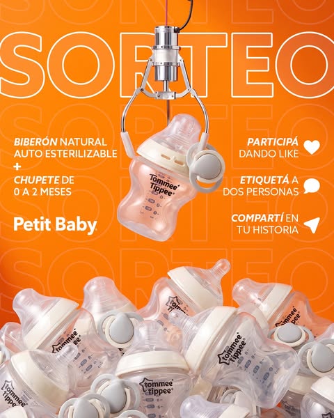 Imagen de 🍼✨ ¡SORTEO TOMMEE TIPPEE! ✨🍼

¿Querés llevarte 