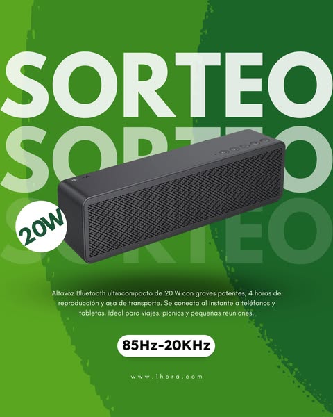 Imagen de 😍¿Quieres un altavoz?😍
🔥¡Llega el Sorteo de enero