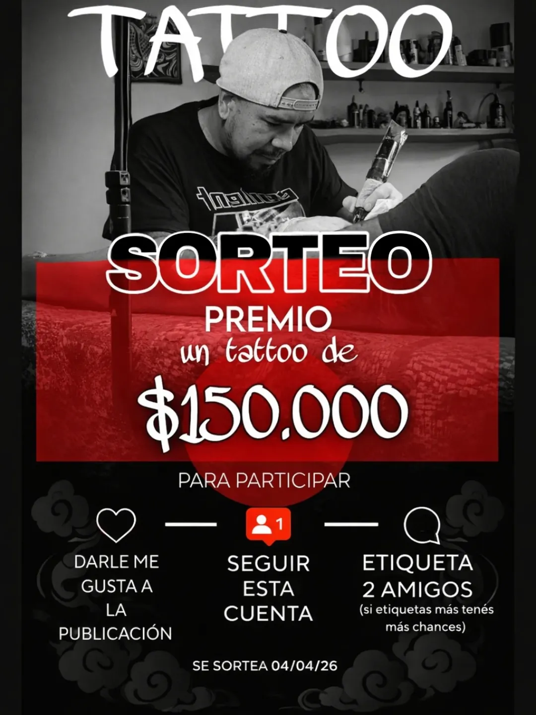 Imagen de SORTEO!!!!
. ganate el tattoo que vos quieras de un valor de