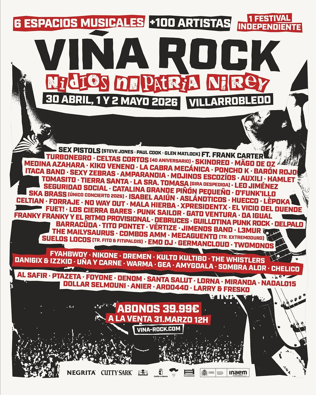 Imagen de CARTEL VIÑA ROCK 2026 #Sorteo 

El punto y aparte de esta n
