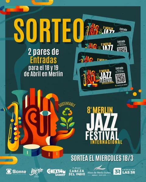 Imagen de 🎟️ SORTEO de ENTRADAS – 8º MERLIN JAZZ FESTIVAL 🎷