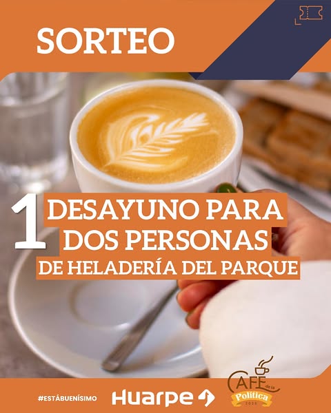 Imagen de ☕🍦 ¡SORTEO EN EL CAFÉ DE LA POLÍTICA!

Si seguís a 