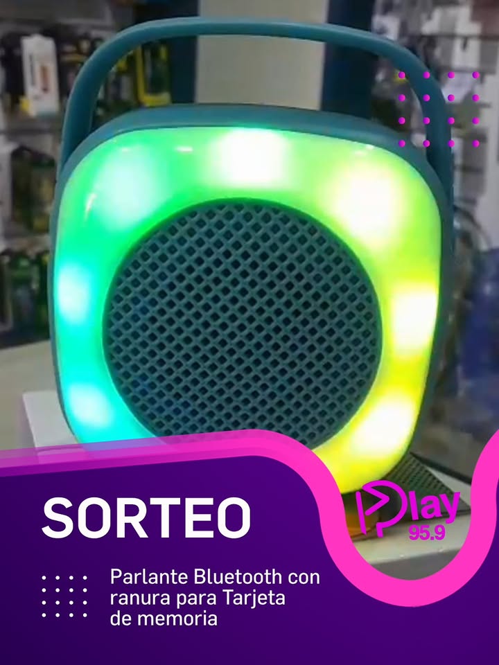 Imagen de #SORTEO 

Te regalamos Parlante Bluetooth con luces de color