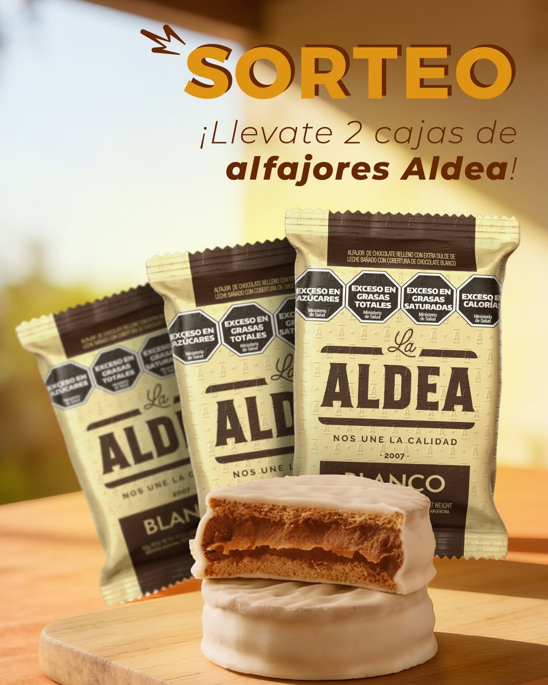 Imagen de Ganá 2 cajas de Alfajores La Aldea!

¡Participar es MUY F�
