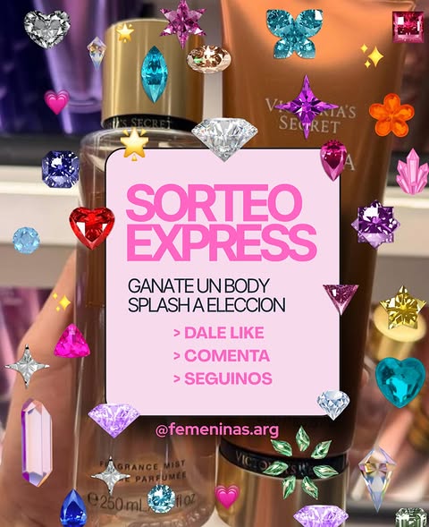 Imagen de 🎀✨ SORTEAMOS UN BODY SPLASH ✨🎀

Porque una nunca t