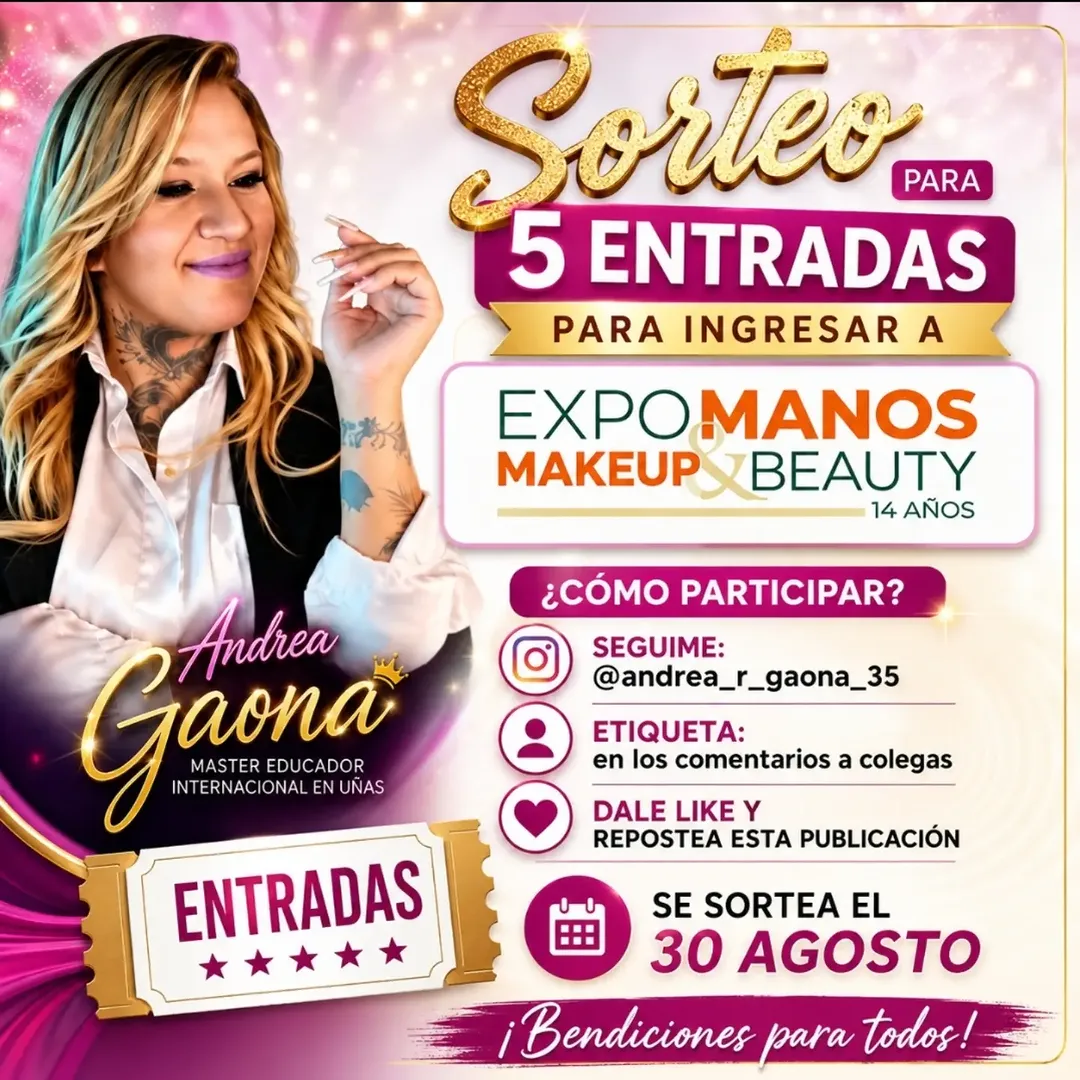 Imagen de 🎟️✨ ¡SORTEO ESPECIAL EXPO MANOS, MAKEUP & BEAUTY! �