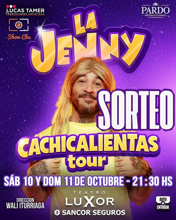 Imagen de 🤩 #SORTEO LA JENNY 🎭
📣 PARTICIPA POR 🎟 PARA IR E