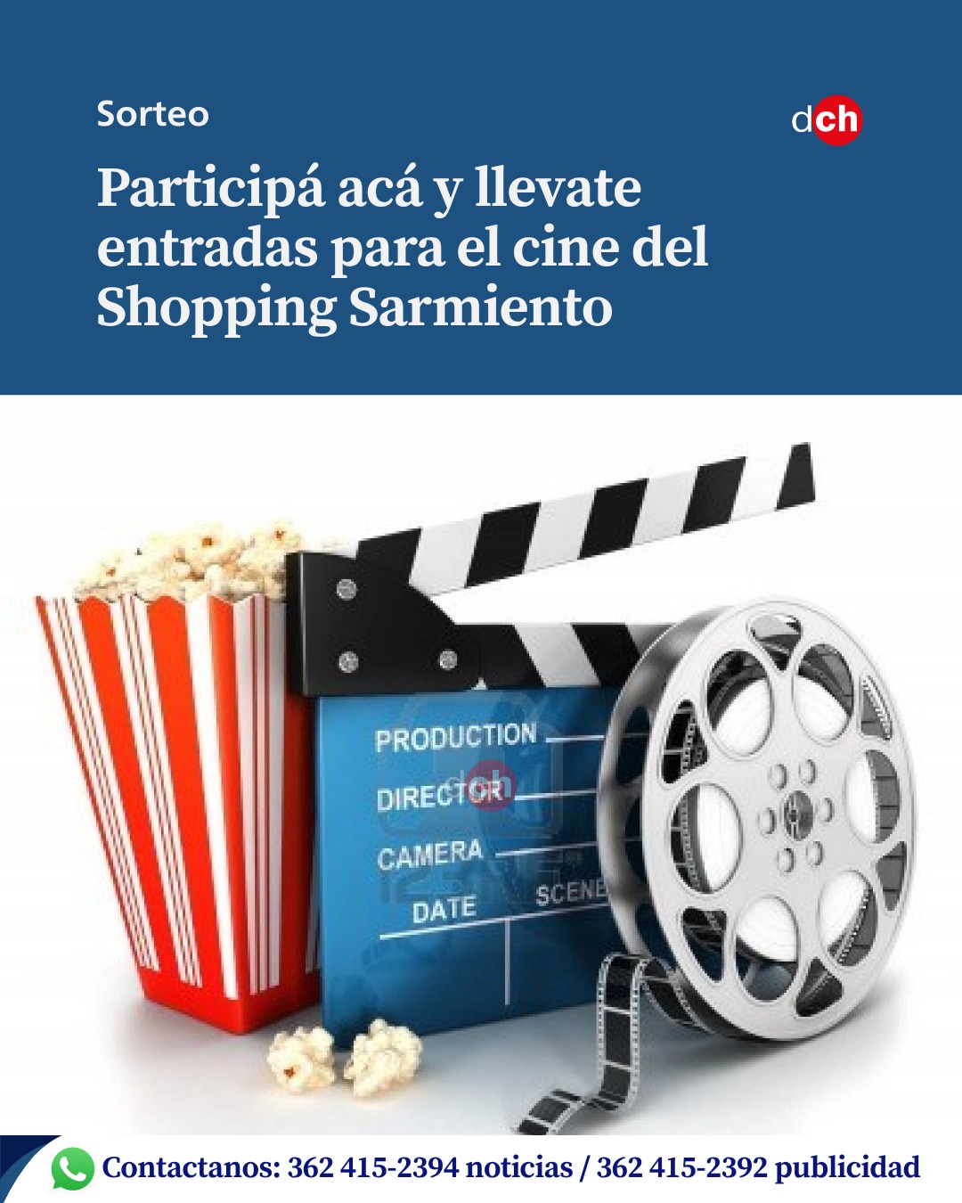 Imagen de Sorteo 🎬

Lanzamos una nueva chance para que puedas lleva