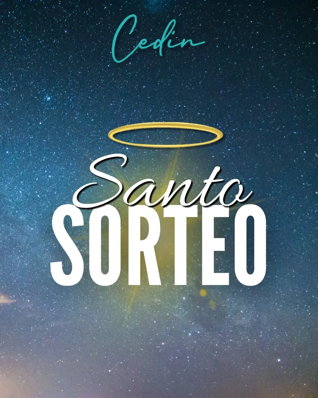 Imagen de ✨ SANTO SORTEO en CEDIN ✨ 

⚠️ Esta Semana Santa �