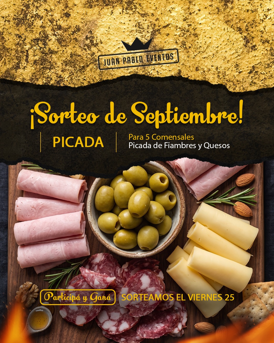 Imagen de 🎉 SORTEO SEPTIEMBRE 🎉
🧀 Nuestra clásica picada de 
