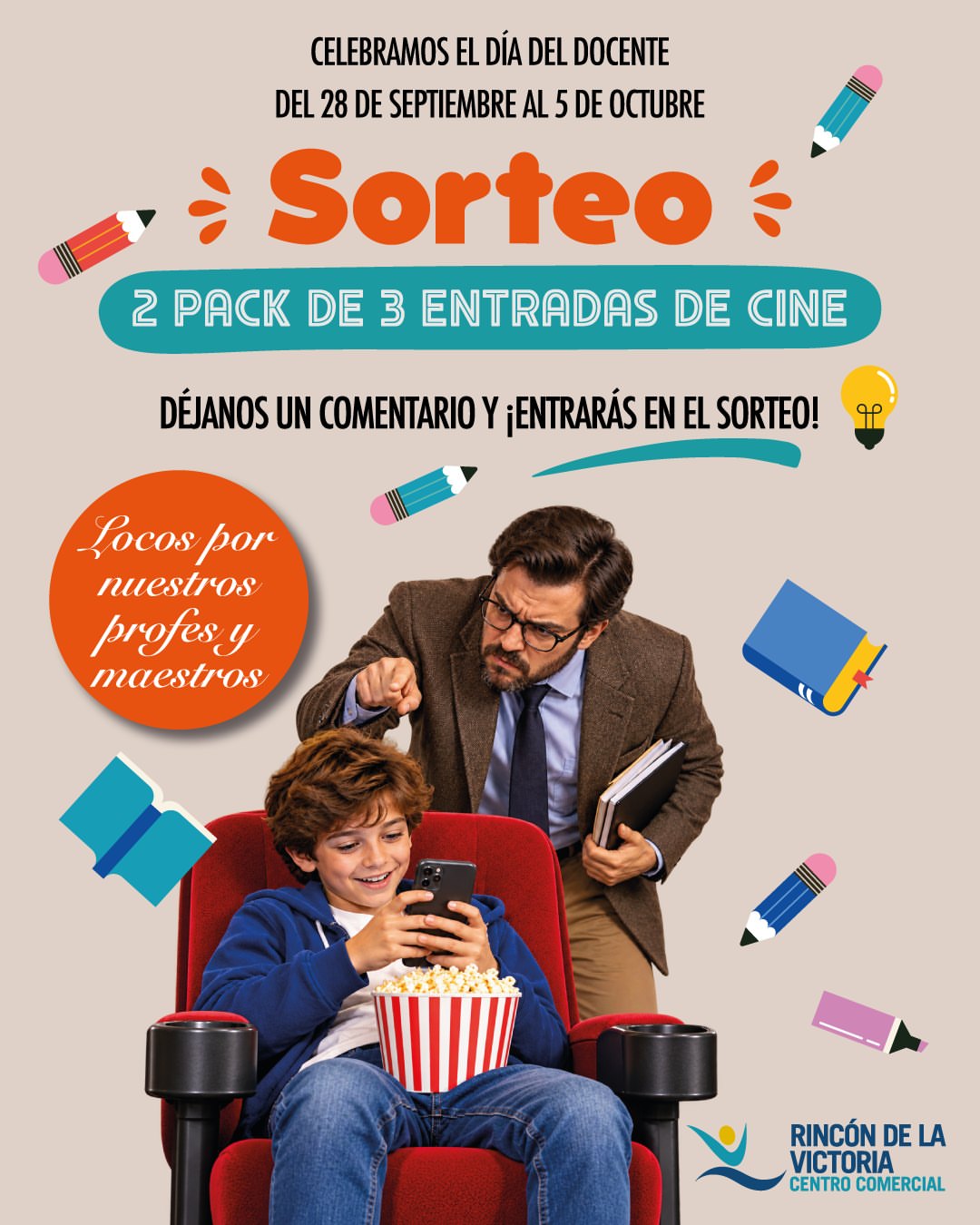 Imagen de 🍎📚 ¡Este Día del Docente se merece un sorteo con muc