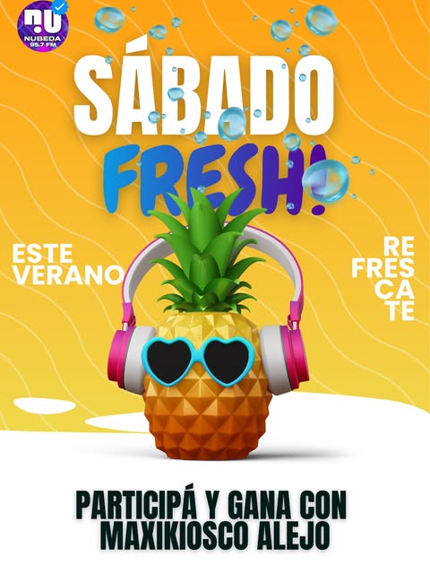 Imagen de 🌴🍍 LLEGÓ EL SÁBADO FRESH!💦🍍🌴

Con Nubeda 95