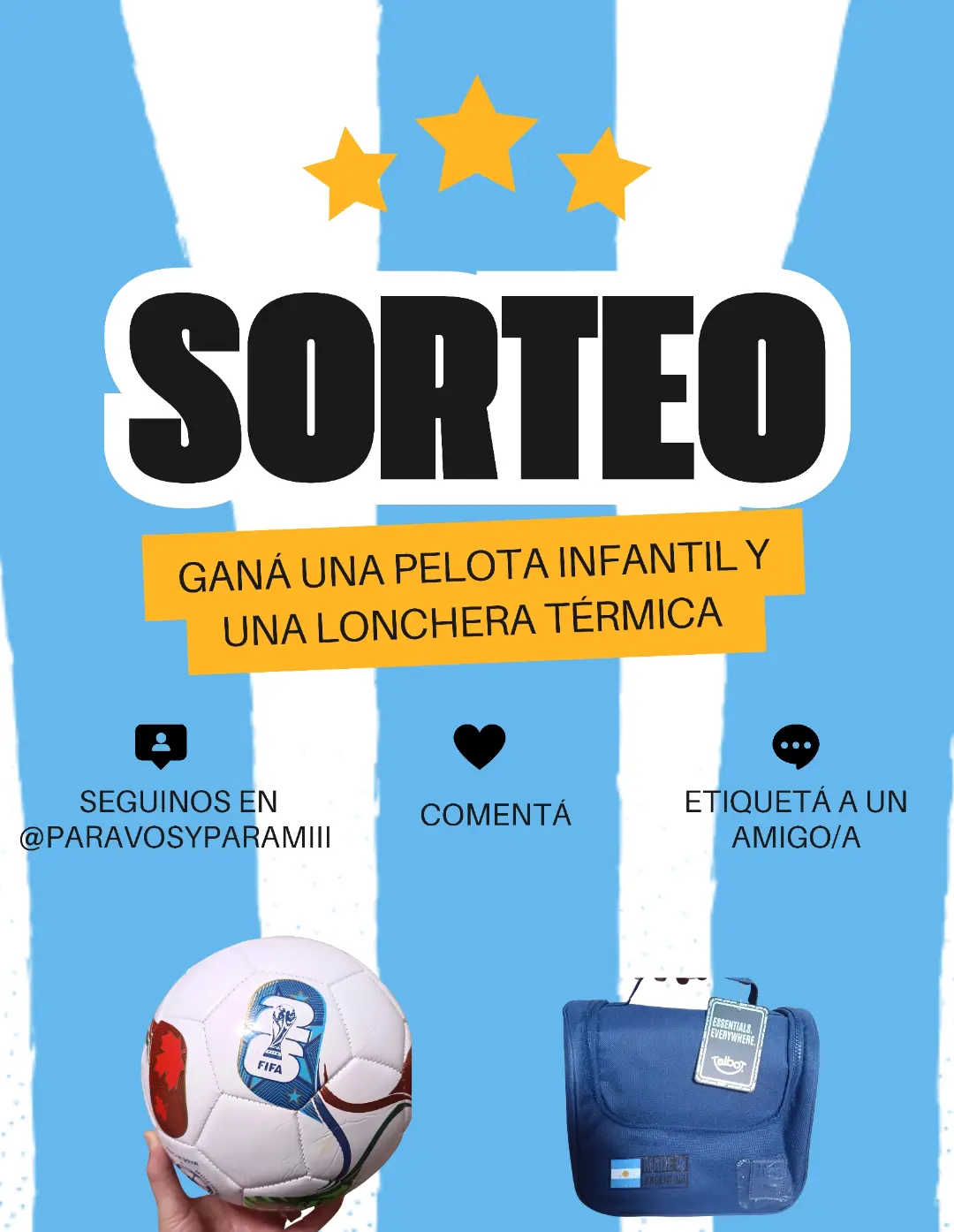 Imagen de 🇦🇷⚽ ¡SORTEO ALBICELESTE! 💙🤍

¿Querés alenta