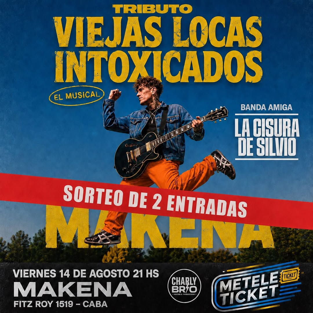 Imagen de SORTEO de  2 ENTRADAS para ver TRIBUTO VIEJAS LOCAS INTOXICA