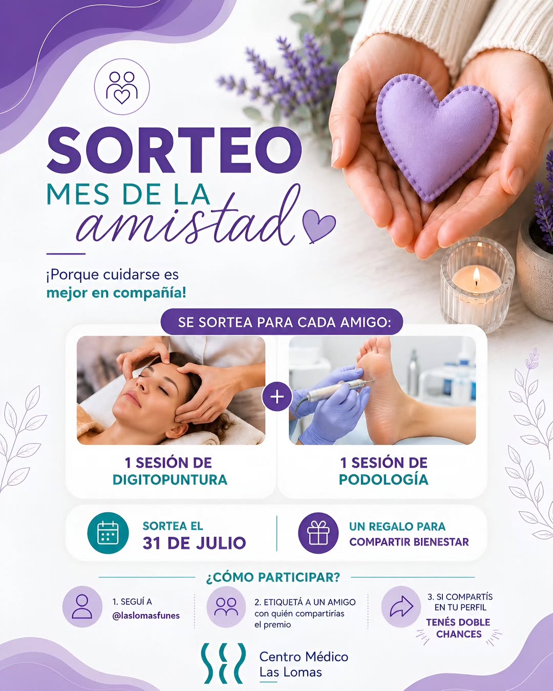 Imagen de ​💜 ¡SORTEO MES DE LA AMISTAD! 💜

​Porque cuidarse