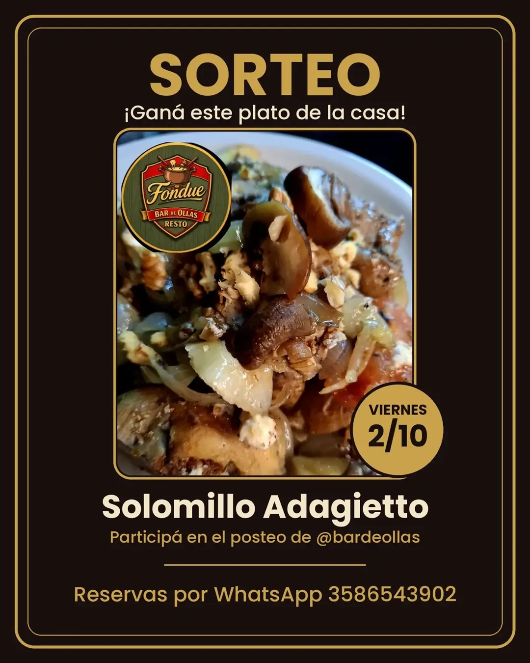 Imagen de 🎁 ¡SORTEO! 🎁
Este viernes sorteamos el plato de la se