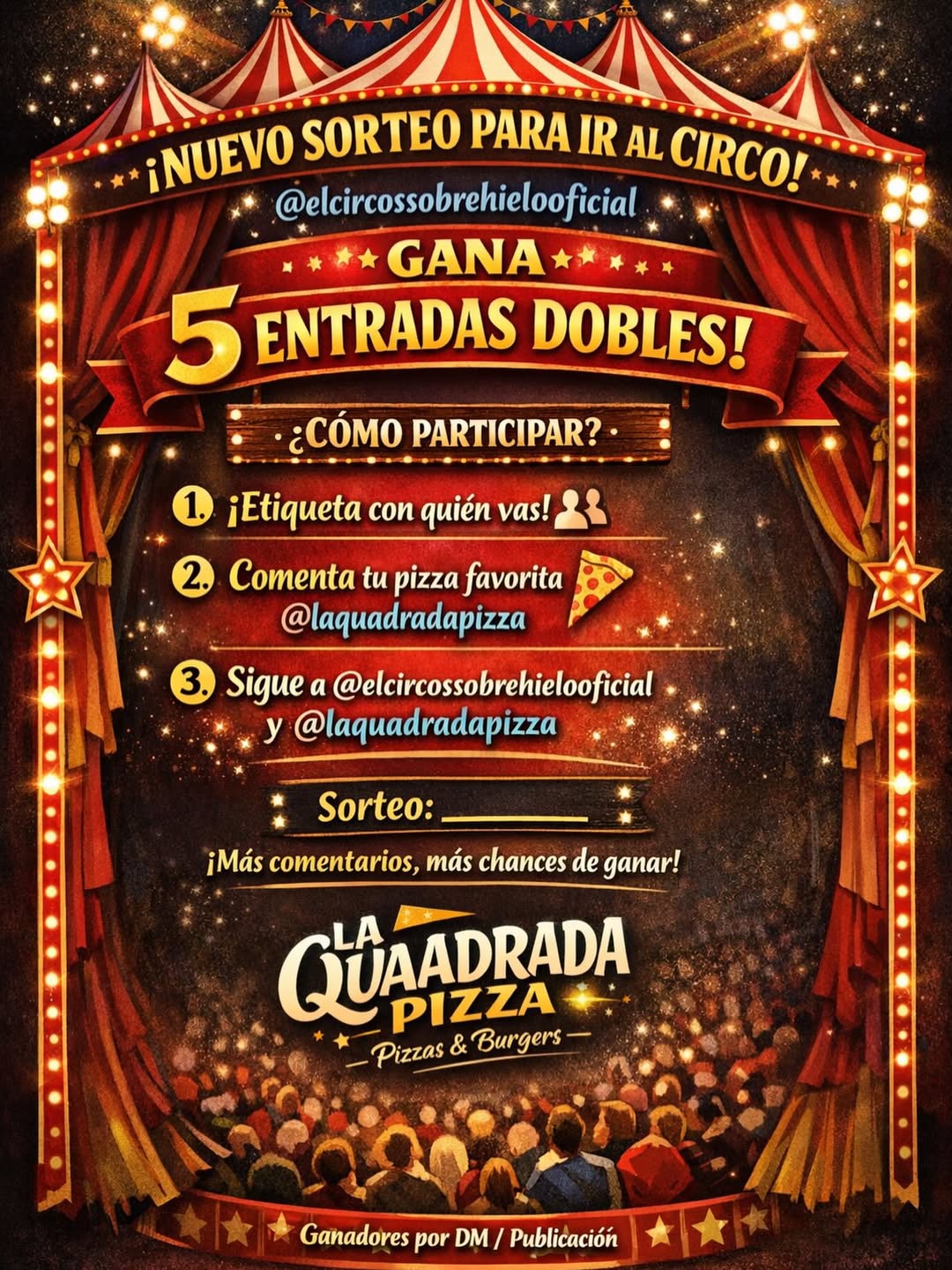 Imagen de 🎪 NUEVO SORTEO PARA IR AL CIRCO @elcircosobrehielooficial