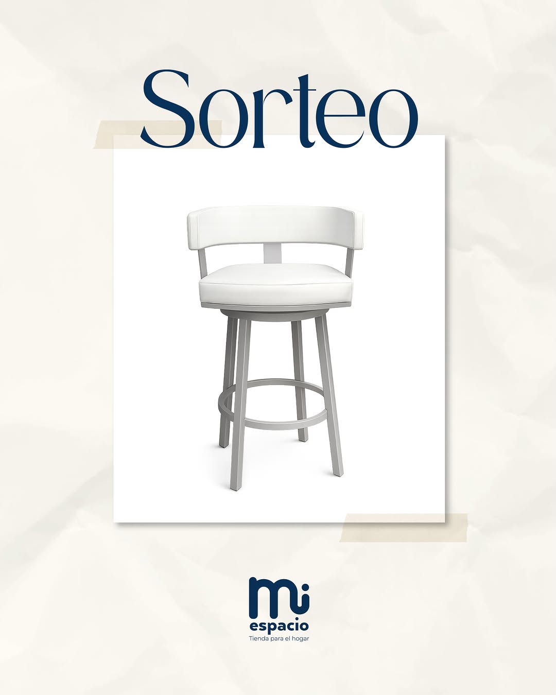 Imagen de Dale un nuevo estilo a tu espacio con este banco alto.

En e