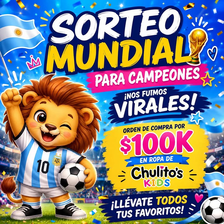 Imagen de 🎉🏆 SORTEO MUNDIAL PARA CAMPEONES 🏆🎉

¡Nos fuimo