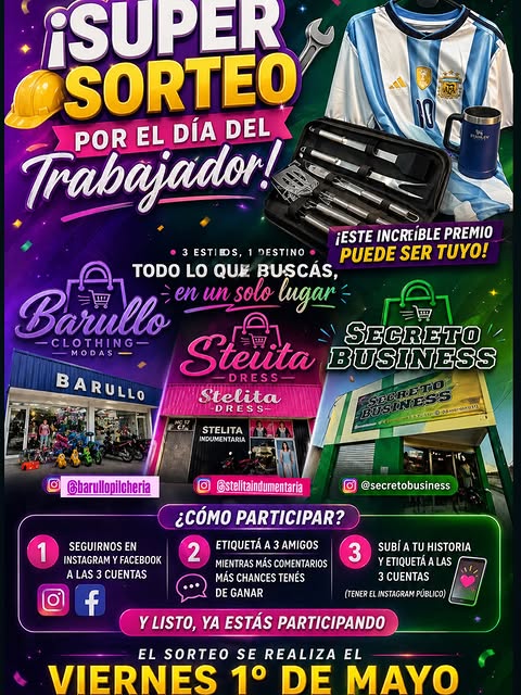 Imagen de 🛠️ ¡GRAN SORTEO DÍA DEL TRABAJADOR! 🛠️
¡Queremo