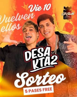 Imagen de 3,2,1.... SORTEOOOOO!
Regalamos 5 pases para el bailazo de D