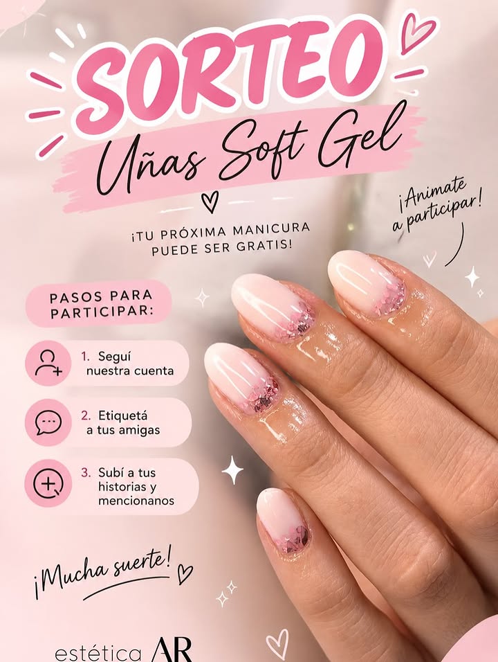 Imagen de 🎀💅🏻 ¡SORTEO DE UÑAS SOFT GEL! 💖✨

¡Queremos