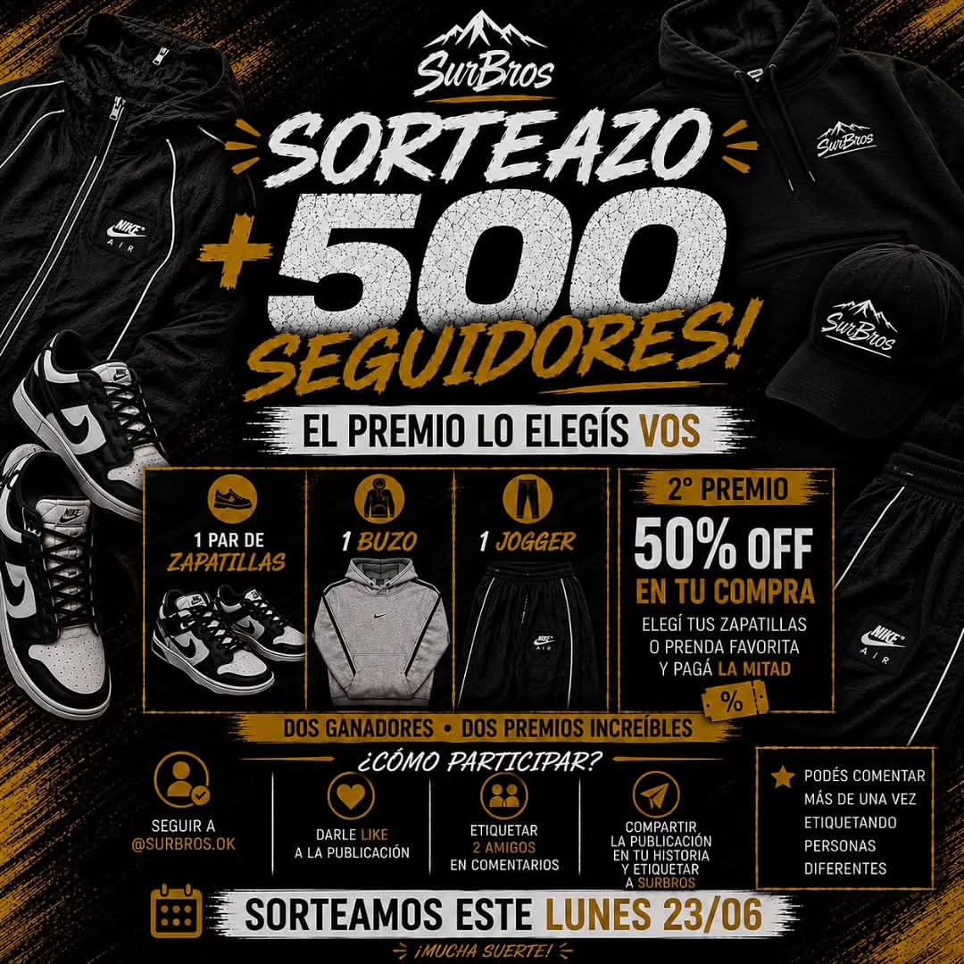Imagen de 🔥 SORTEAZO +500 SEGUIDORES 🔥

Ya somos más de 500 en 