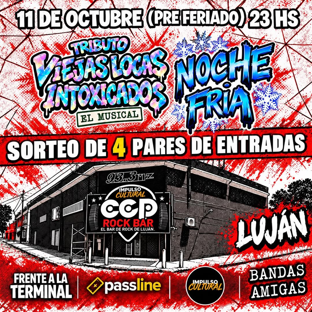 Imagen de ATENCIÓN LUJÁN⚠️

SORTEO 🤘de 4 PARES DE ENTRADAS 

