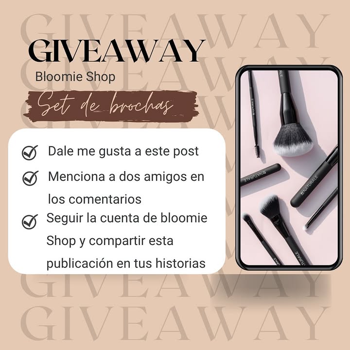 Imagen de ✨🎉 GIVEAWAY BLOOMIE SHOP 🎉✨

¡Queremos consentirt